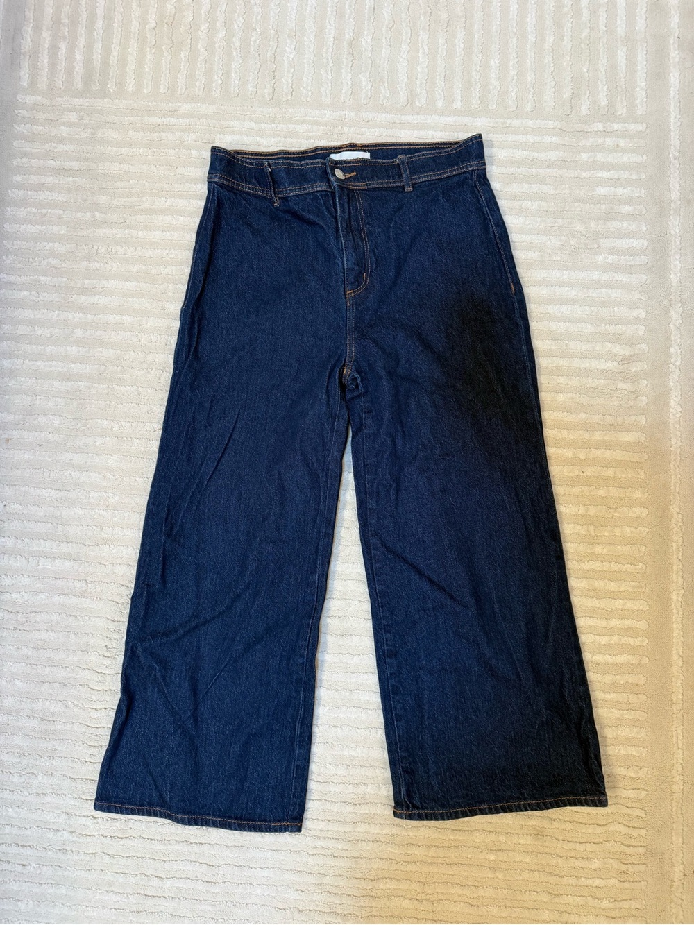 LOFT The Culotte Wide Leg Jeans Size 26/2 Dark Wash